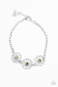 Paparazzi "Dancing Daffodils" Green Bracelet Paparazzi Jewelry