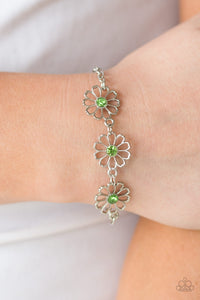 Paparazzi "Dancing Daffodils" Green Bracelet Paparazzi Jewelry