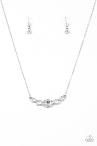 Paparazzi "Cheers To Sparkle" White Necklace & Earring Set Paparazzi Jewelry