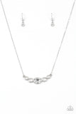 Paparazzi "Cheers To Sparkle" White Necklace & Earring Set Paparazzi Jewelry