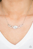 Paparazzi "Cheers To Sparkle" White Necklace & Earring Set Paparazzi Jewelry