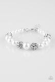 Paparazzi "Pearls and Parlors" White Bracelet Paparazzi Jewelry