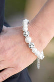 Paparazzi "Pearls and Parlors" White Bracelet Paparazzi Jewelry