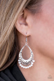 Paparazzi "Casually Cancun" White Earrings Paparazzi Jewelry