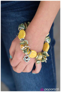 Paparazzi "Shell We Dance?" Yellow Bracelet Paparazzi Jewelry