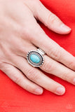Paparazzi "Sandstone Sanctuary" FASHION FIX Blue Ring Paparazzi Jewelry