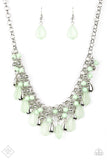 Paparazzi "Diva Attitude" FASHION FIX Green Necklace & Earring Set Paparazzi Jewelry