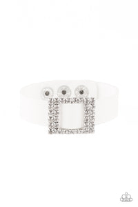 Paparazzi "Diamond Diva" White Wrap Bracelet Paparazzi Jewelry