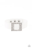 Paparazzi "Diamond Diva" White Wrap Bracelet Paparazzi Jewelry