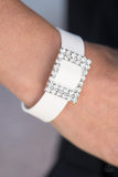 Paparazzi "Diamond Diva" White Wrap Bracelet Paparazzi Jewelry