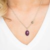 Paparazzi "Take A Gamble" Purple Bead Smoky Rhinestone Silver Necklace & Earring Set Paparazzi Jewelry