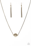 Paparazzi "Treetop Trend" Brass Necklace & Earring Set Paparazzi Jewelry