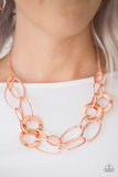 Paparazzi "Metallic Maverick" Copper Necklace & Earring Set Paparazzi Jewelry