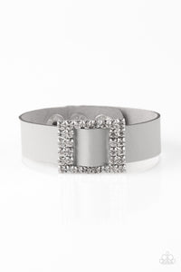 Paparazzi VINTAGE VAULT "Diamond Diva" Silver Wrap Bracelet Paparazzi Jewelry
