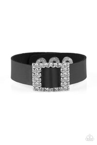 Paparazzi "Diamond Diva" Black Wrap Bracelet Paparazzi Jewelry