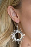 Paparazzi "All Sizzle" Silver Earrings Paparazzi Jewelry