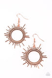 Paparazzi "All Sizzle" Copper Earrings Paparazzi Jewelry