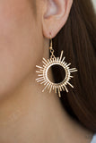 Paparazzi "All Sizzle" Gold Earrings Paparazzi Jewelry