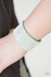 Paparazzi "Roll With The Punches" Green Wrap Bracelet Paparazzi Jewelry