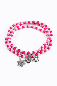 Paparazzi "Rooftop Gardens" Pink Bracelet Paparazzi Jewelry