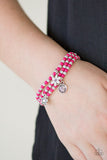 Paparazzi "Rooftop Gardens" Pink Bracelet Paparazzi Jewelry