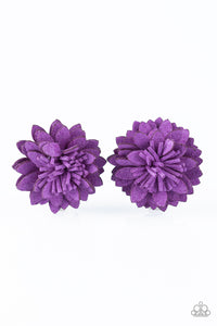 Paparazzi "Posh and Posy" Purple Hair Clip Paparazzi Jewelry