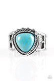 Paparazzi "Cliff Climber" Blue Ring Paparazzi Jewelry