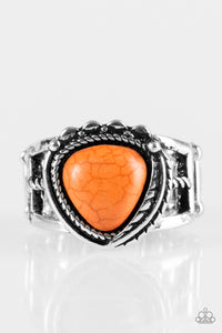 Paparazzi "Cliff Climber" Orange Ring Paparazzi Jewelry