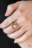 Paparazzi "Cliff Climber" Orange Ring Paparazzi Jewelry