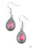 Paparazzi "Blazing Beauty" Pink Earrings Paparazzi Jewelry