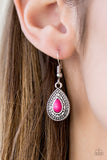 Paparazzi "Blazing Beauty" Pink Earrings Paparazzi Jewelry