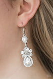 Paparazzi "All About Glam"  White Earrings Paparazzi Jewelry