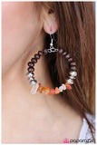 Paparazzi "Twinkling Tranquility - Orange" earring Paparazzi Jewelry