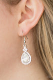 Paparazzi "Self-Made Millionaire" White Earrings Paparazzi Jewelry