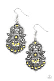 Paparazzi "Blooming Bora Bora" Yellow Earrings Paparazzi Jewelry