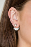 Paparazzi "Stylishly Santa Fe" White Post Earrings Paparazzi Jewelry
