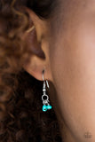 Paparazzi "Fringe Out" Blue Necklace & Earring Set Paparazzi Jewelry
