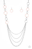 Paparazzi "Industrial Circus" Orange Necklace & Earring Set Paparazzi Jewelry