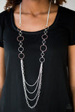 Paparazzi "Industrial Circus" Orange Necklace & Earring Set Paparazzi Jewelry