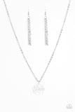 Paparazzi "Blossom Bliss" White Necklace & Earring Set Paparazzi Jewelry