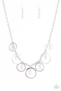 Paparazzi VINTAGE VAULT "Rochester Refinement" Pink Necklace & Earring Set Paparazzi Jewelry