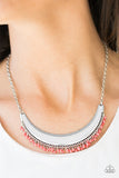 Paparazzi "Fringe Out" Orange Necklace & Earring Set Paparazzi Jewelry