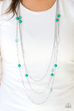 Paparazzi "East Coast Classic" Green Necklace & Earring Set Paparazzi Jewelry