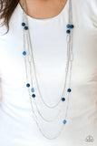 Paparazzi "East Coast Classic" Blue Necklace & Earring Set Paparazzi Jewelry