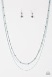 Paparazzi "Colorfully Chic" Blue Necklace & Earring Set Paparazzi Jewelry