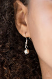 Paparazzi VINTAGE VAULT "Colorfully Chic" White Necklace & Earring Set Paparazzi Jewelry