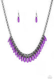 Paparazzi "Jersey Shore" Purple Necklace & Earring Set Paparazzi Jewelry