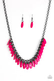 Paparazzi "Jersey Shore" Pink Necklace & Earring Set Paparazzi Jewelry