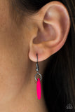 Paparazzi "Jersey Shore" Pink Necklace & Earring Set Paparazzi Jewelry
