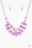 Paparazzi VINTAGE VAULT "Gone Sailing" Purple Necklace & Earring Set Paparazzi Jewelry